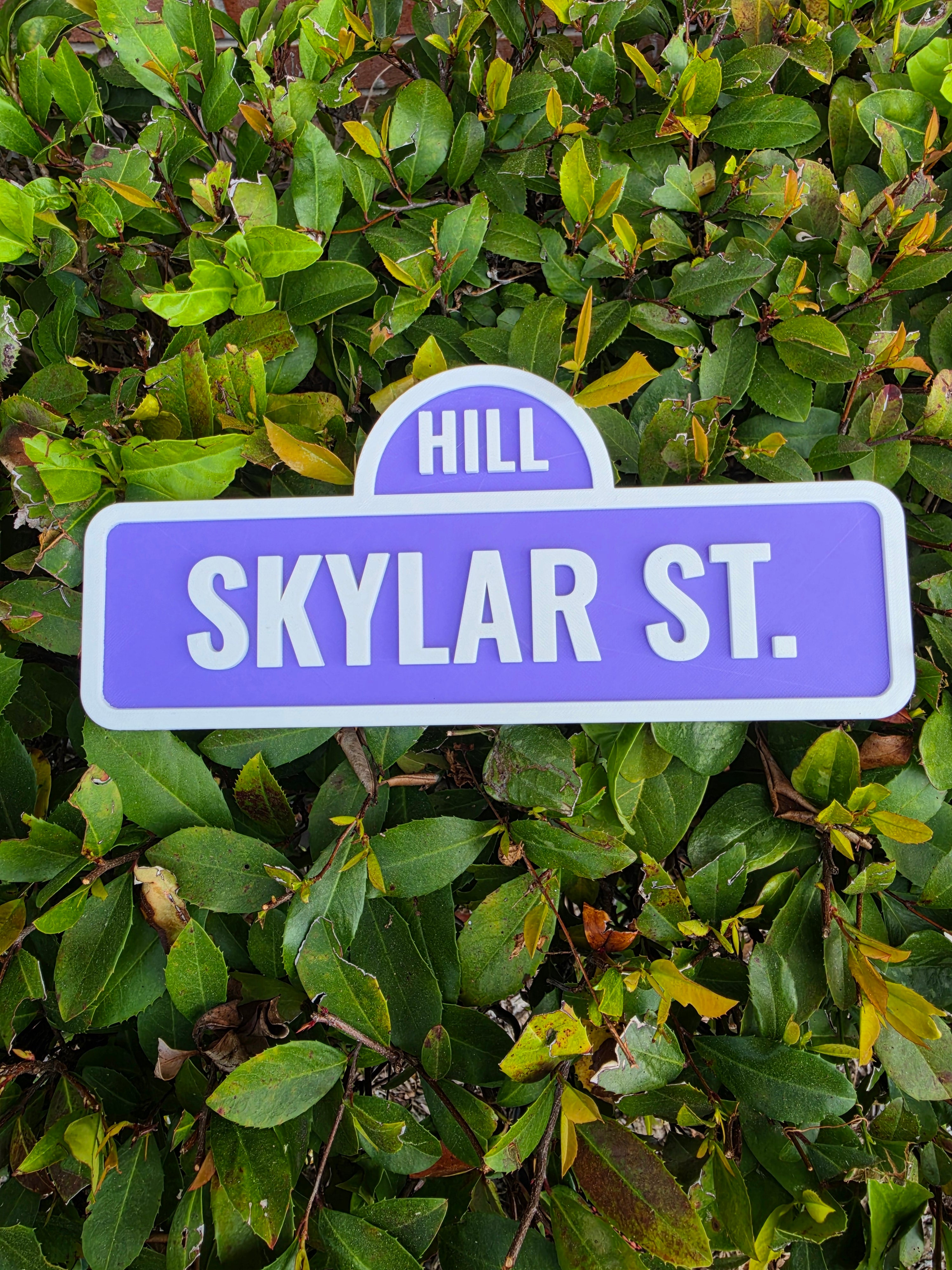 Street sign Nameplate