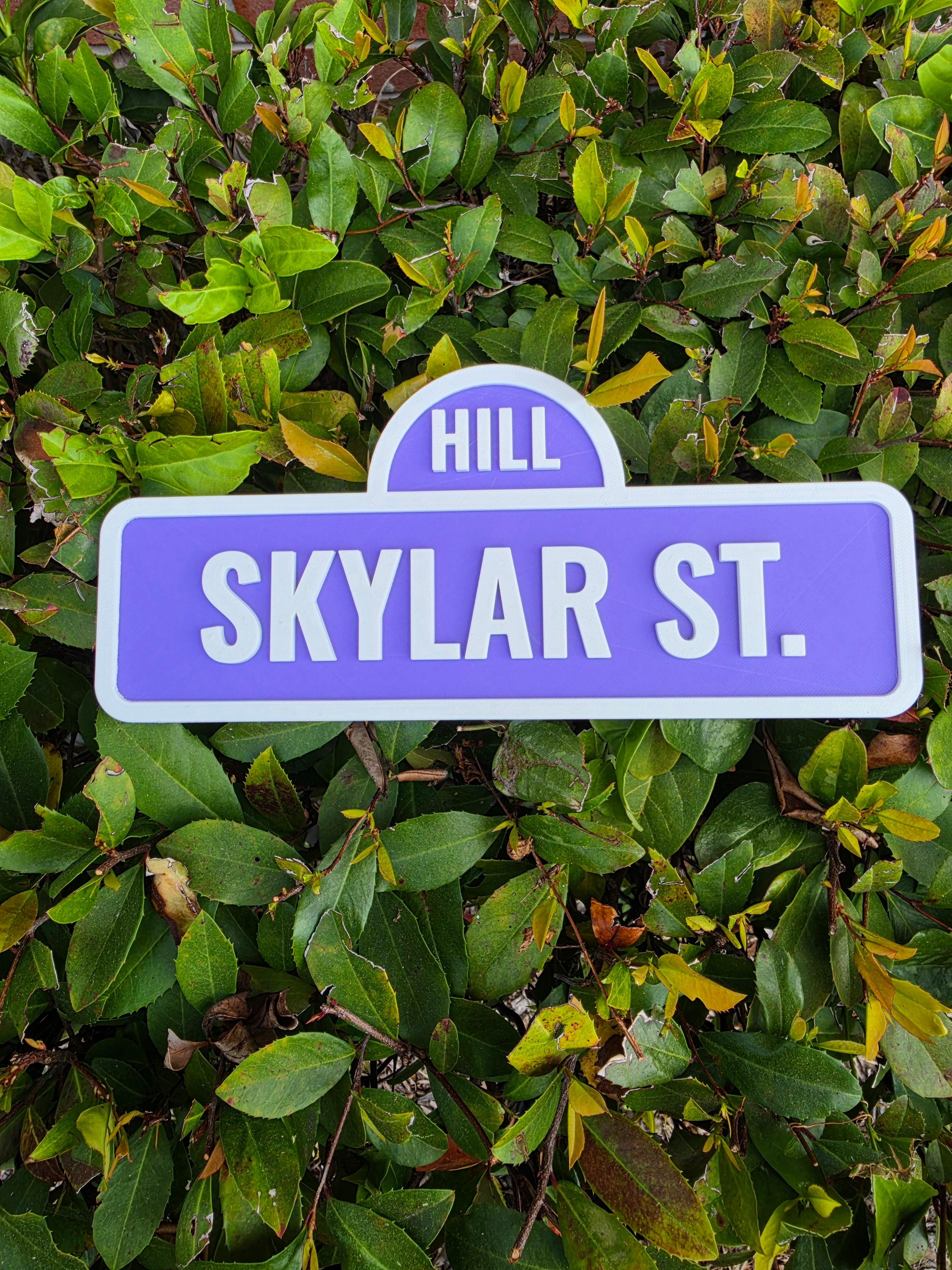 Street sign Nameplate